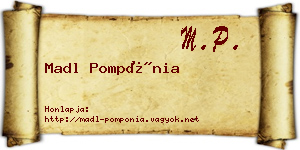 Madl Pompónia névjegykártya